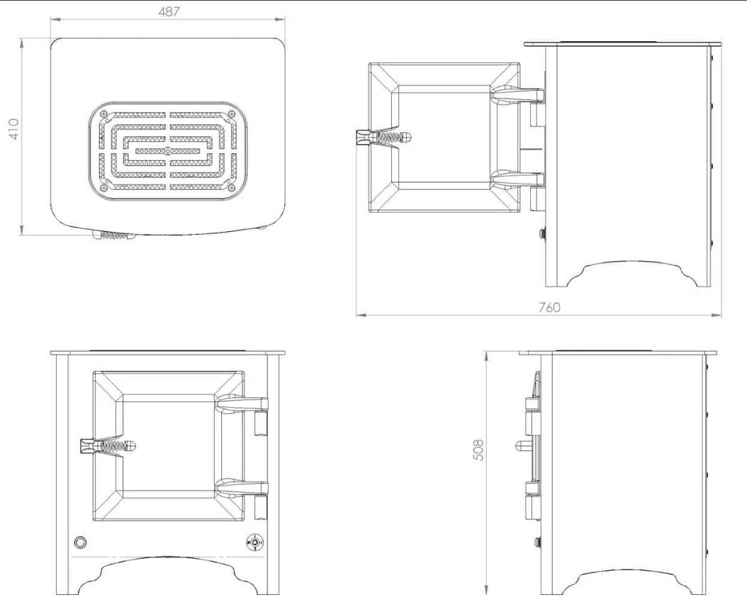 Everhot estufa eléctrica y horno en color crudo